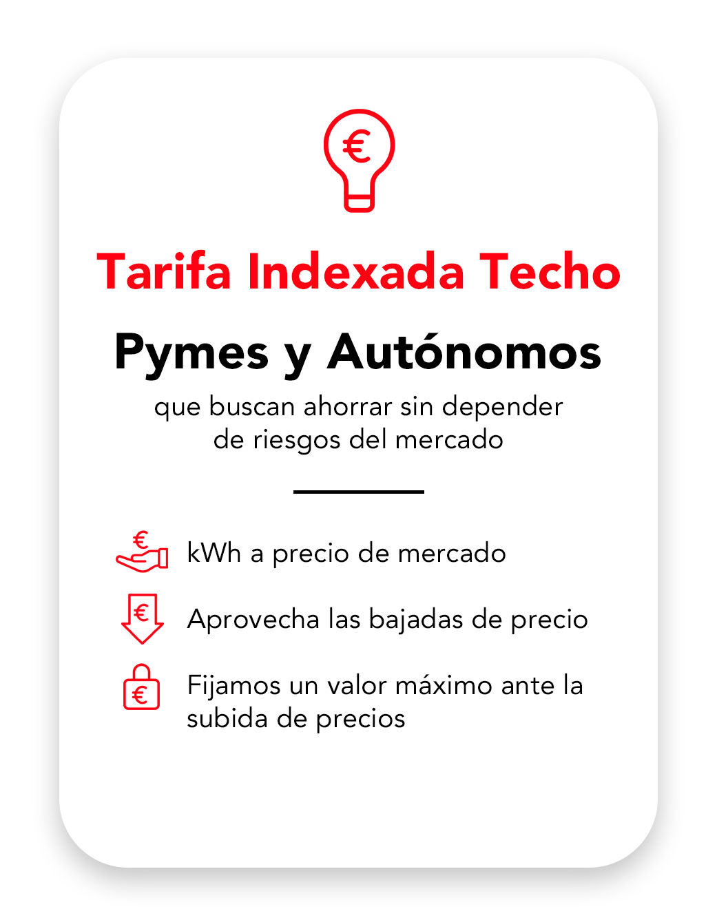 Tarifa Indexada Techo